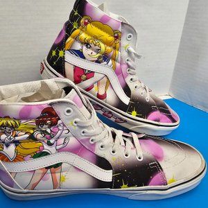 VANS Sk8-Hi x Sailor Moon Pretty Guardian Glow in the Dark Men's Shoes Size 11